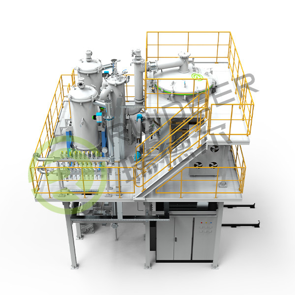 Forno CVI de carbono pirolítico vertical de grande dimensão, com carga superior/inferior e temperatura de funcionamento máxima de 1300 oC