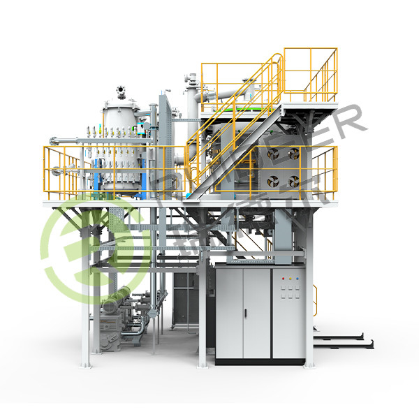 Forno CVI de carbono pirolítico vertical de grande dimensão, com carga superior/inferior e temperatura de funcionamento máxima de 1300 oC