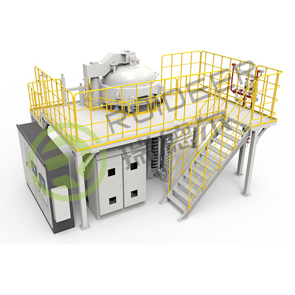 Forno de sinterização de pressão de gás de atmosfera uniforme vertical para altas temperaturas de 2000C em entrada de gás N2