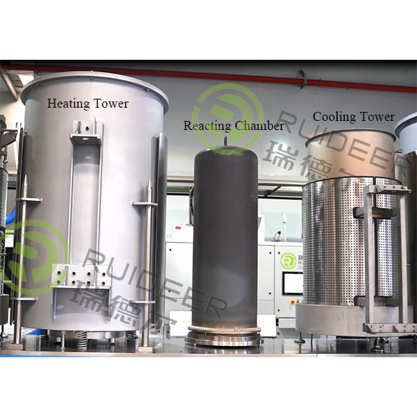 Equipamento de processo de revestimento a alta temperatura com precursores e gases de processo TiCl4 AlCl3 CH3CN H2 N2 Ar CH4 CO CO2 HCl H2S