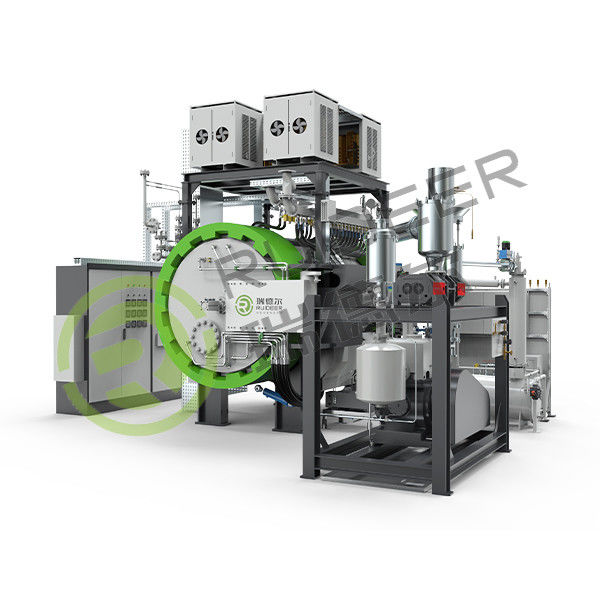 Forno de vácuo industrial de espaço eficaz personalizado com características opcionais Sistema de circulação de gás e várias especificações